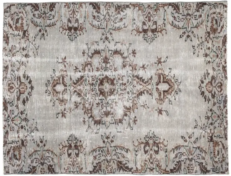 Grau Türkei Vintage Teppich 200 x 142 cm