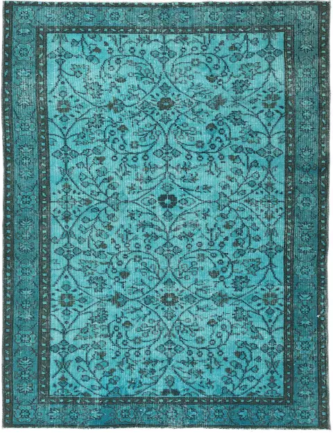 Turchese Turco Tappeto vintage 200 x 112 cm