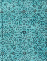 Turchese Turco Tappeto vintage 200 x 112 cm - view 3
