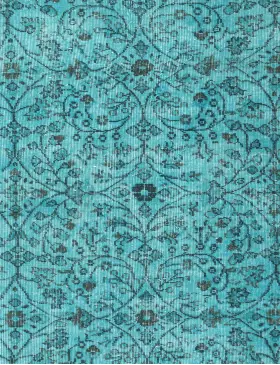 Turchese Turco Tappeto vintage 200 x 112 cm - view 3