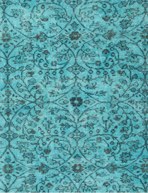 Turchese Turco Tappeto vintage 200 x 112 cm - view 3