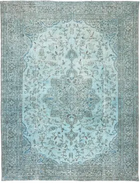 Blå Tyrkia vintage teppe 286 x 202 cm