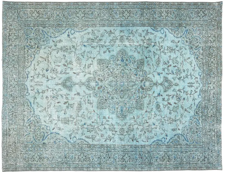 Bleu Turc Tapis vintage 286 x 202 cm