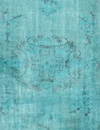 Turchese Turco Tappeto vintage 284 x 182 cm - view 3