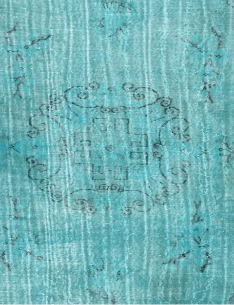 Turchese Turco Tappeto vintage 284 x 182 cm - view 3