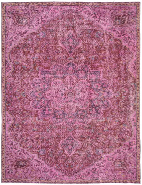 Pinkki Turkki vintage matot 260 x 154 cm