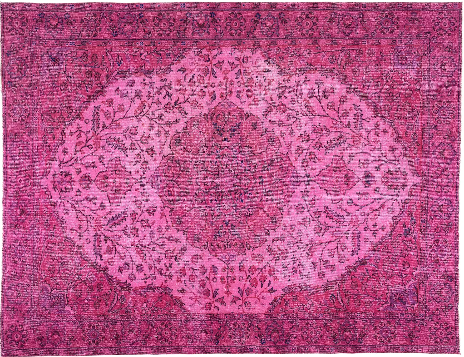 Rosa Turkiet vintage matta 290 x 204 cm - Unik handgjord matta