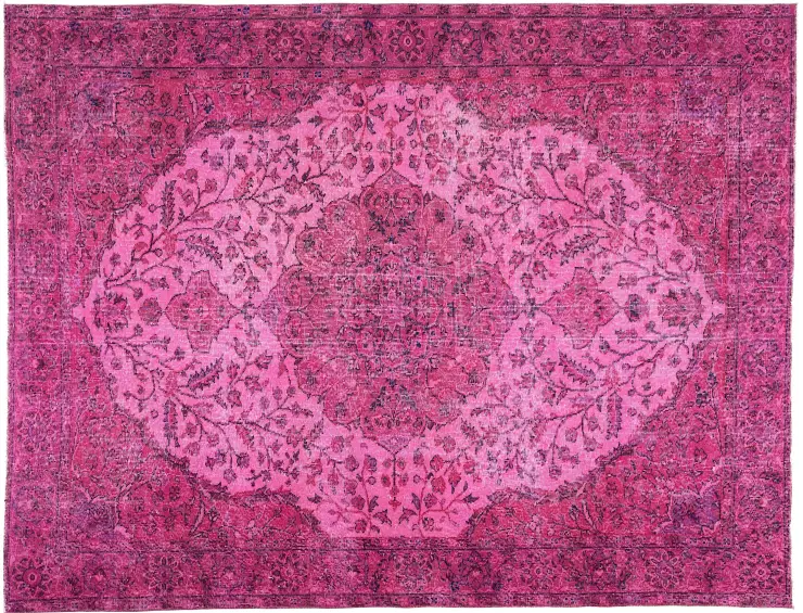 Rosa Turkiet vintage matta 290 x 204 cm