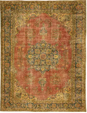 Giallo Turco Tappeto vintage 312 x 216 cm