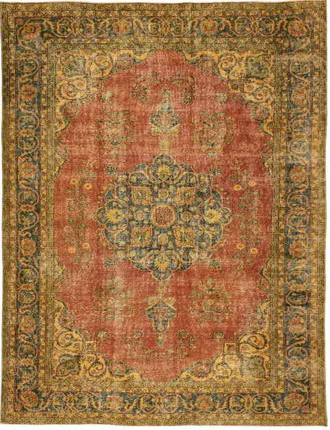 Jaune Turc Tapis vintage 312 x 216 cm