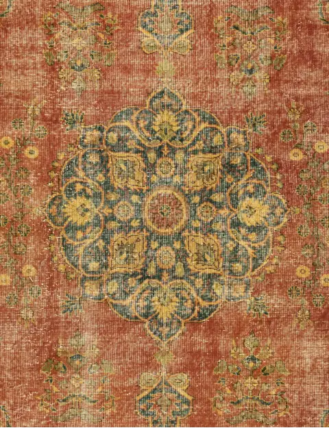 Jaune Turc Tapis vintage 312 x 216 cm - view 3