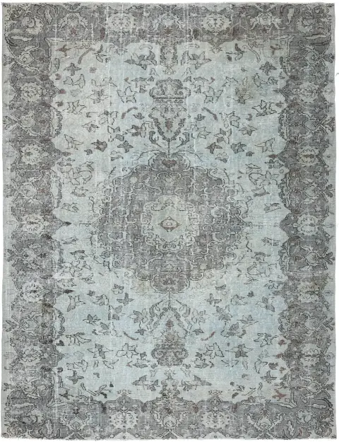 Blå Turkiet vintage matta 288 x 195 cm