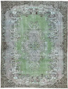 Verde Turco Tappeto vintage 274 x 162 cm