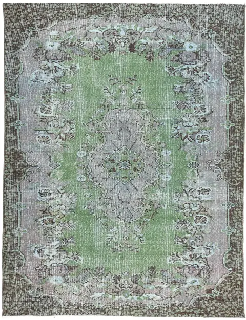 Vert Turc Tapis vintage 274 x 162 cm