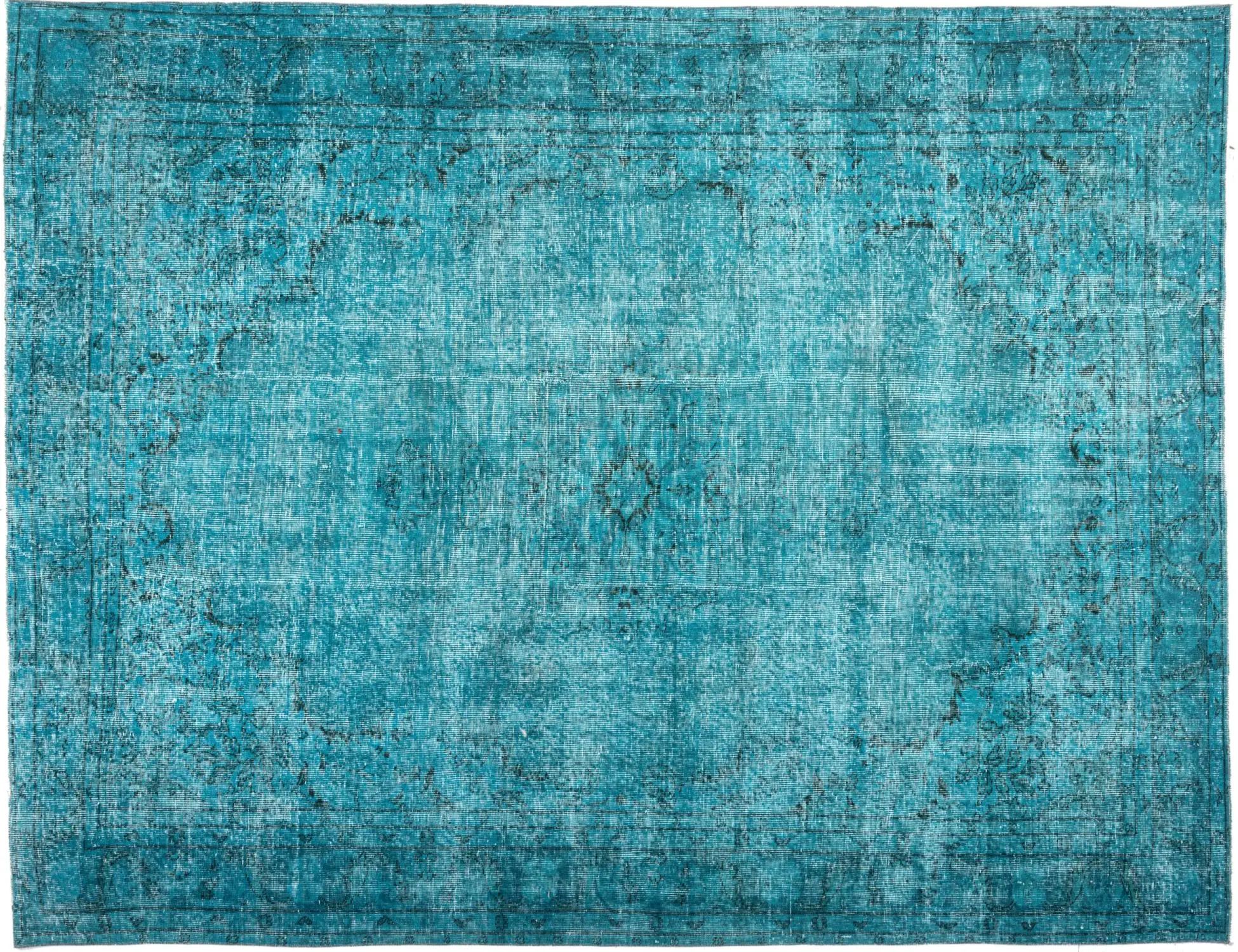 Turkis Tyrkia vintage teppe 280 x 198 cm - Unikt håndlaget teppe