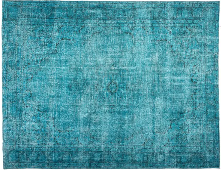 Turkis Tyrkia vintage teppe 280 x 198 cm