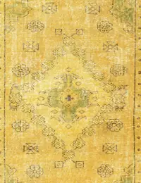 Giallo Turco Tappeto vintage 227 x 141 cm - view 3