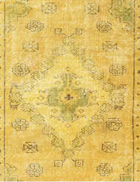 Giallo Turco Tappeto vintage 227 x 141 cm - view 3