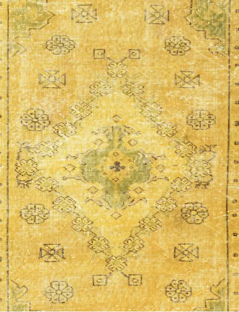 Giallo Turco Tappeto vintage 227 x 141 cm - view 3