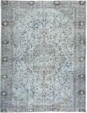 Blå Turkiet vintage matta 246 x 163 cm