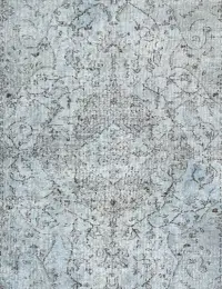 Blå Turkiet vintage matta 246 x 163 cm - view 3