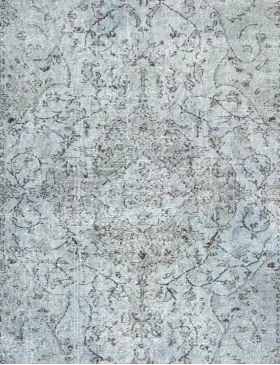 Blå Turkiet vintage matta 246 x 163 cm - view 3