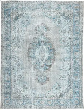 Blå Tyrkia vintage teppe 270 x 180 cm