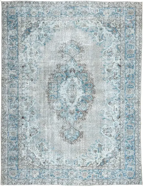 Bleu Turc Tapis vintage 270 x 180 cm