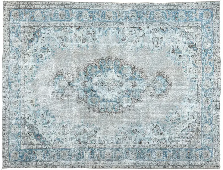 Bleu Turc Tapis vintage 270 x 180 cm