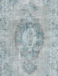 Bleu Turc Tapis vintage 270 x 180 cm - view 3