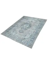 Bleu Turc Tapis vintage 270 x 180 cm - view 1