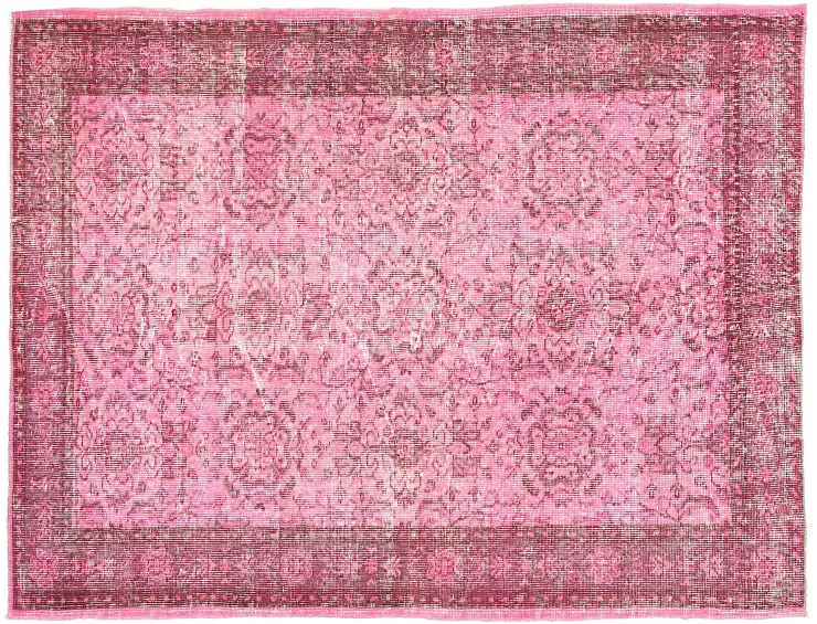 Rose Turc Tapis vintage 202 x 122 cm