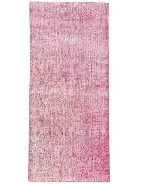 Rosa Turquía Alfombra vintage 188 x 83 cm