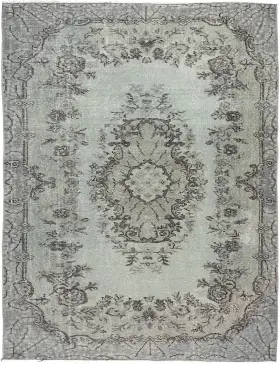 Blå Turkiet vintage matta 210 x 117 cm