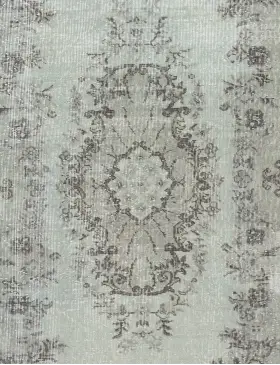 Blå Turkiet vintage matta 210 x 117 cm - view 3