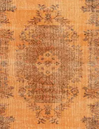 Orange Tyrkiet Vintagetæppe 210 x 113 cm - view 3