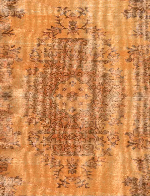Orange Türkei Vintage Teppich 210 x 113 cm - view 3
