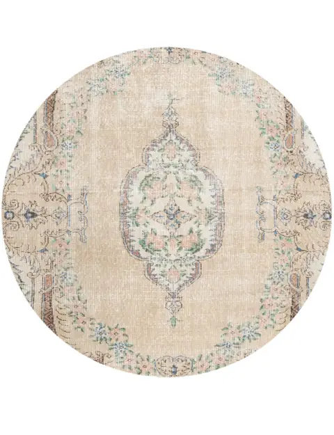 Beige Turco Tappeto vintage 235 x 158 cm