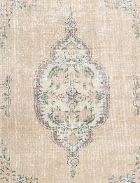 Beige Turco Tappeto vintage 235 x 158 cm - view 3