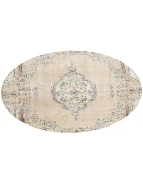 Beige Turkiet vintage matta 235 x 158 cm - view 1