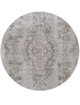 Grise Turc Tapis vintage 160 x 160 cm
