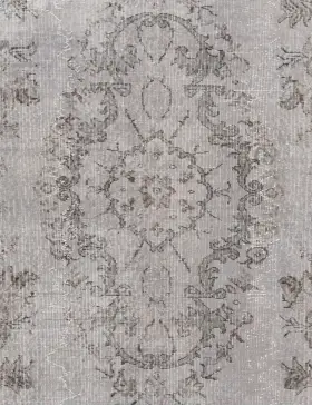 Grise Turc Tapis vintage 160 x 160 cm - view 3