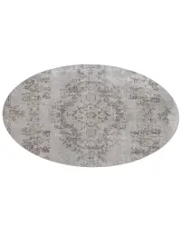 Grise Turc Tapis vintage 160 x 160 cm - view 2