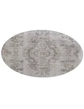 Grise Turc Tapis vintage 160 x 160 cm - view 2