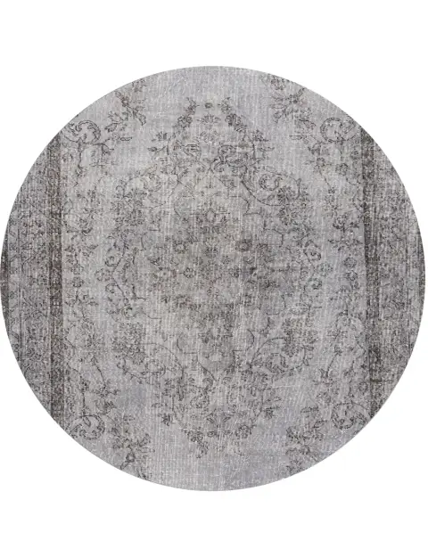 Harmaa Turkki vintage matot 184 x 184 cm