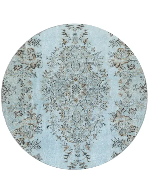 Sininen Turkki vintage matot 150 x 150 cm