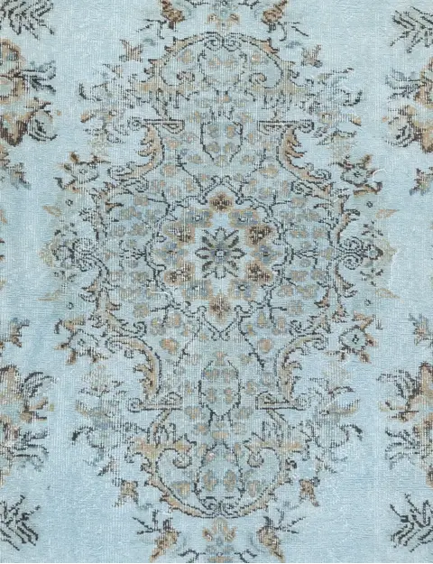 Sininen Turkki vintage matot 150 x 150 cm - view 3
