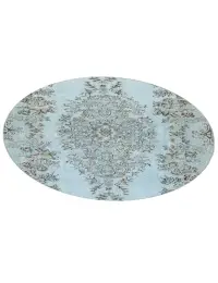 Sininen Turkki vintage matot 150 x 150 cm - view 2