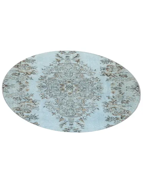 Sininen Turkki vintage matot 150 x 150 cm - view 2