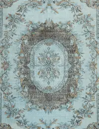 Blau Türkei Vintage Teppich 294 x 186 cm - view 3